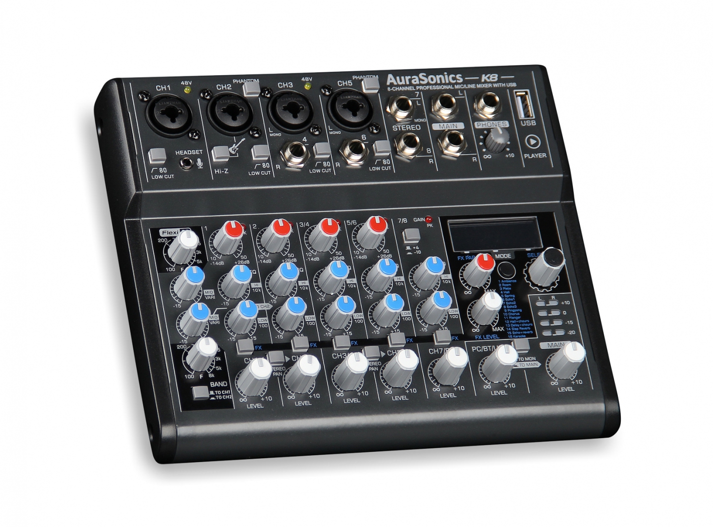 AuraSonics K8 компактный микшерный пульт в Алексине