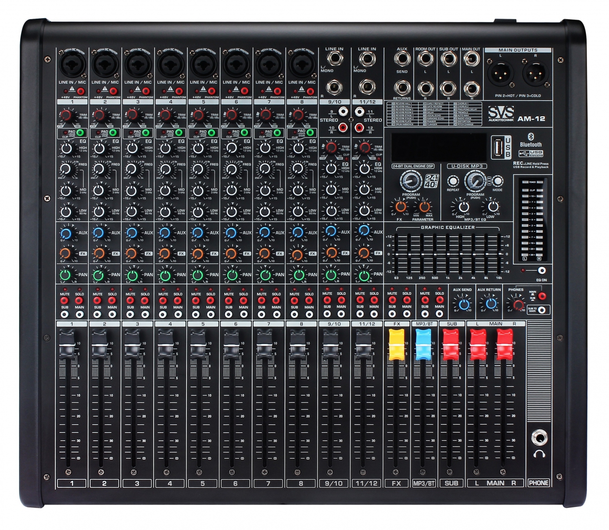 SVS Audiotechnik mixers AM-12 Микшерный пульт аналоговый, 12-канальный в Алексине
