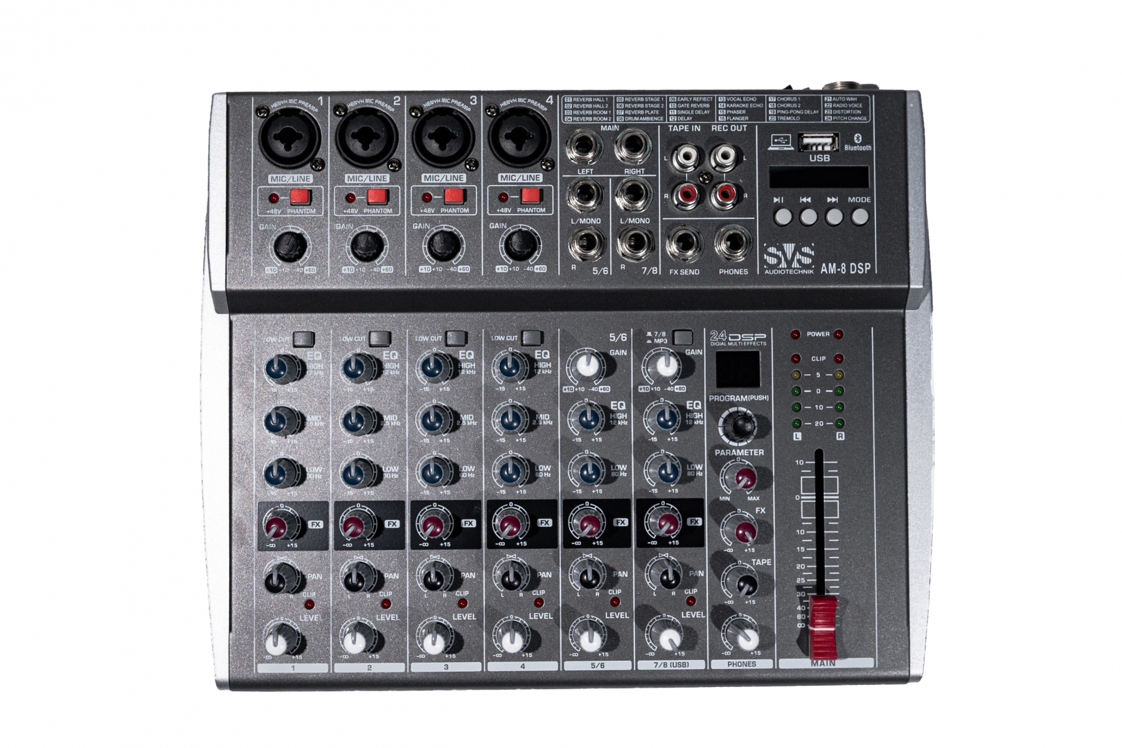 SVS Audiotechnik mixers AM-8 DSP Микшерный пульт аналоговый, 8-канальный в Алексине